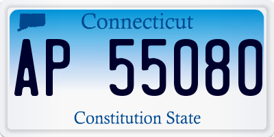CT license plate AP55080