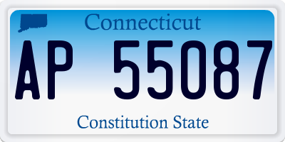 CT license plate AP55087