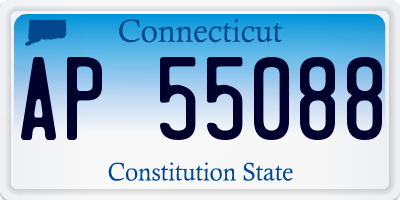 CT license plate AP55088