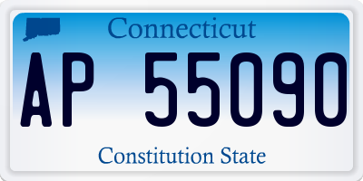 CT license plate AP55090