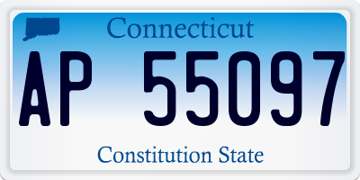 CT license plate AP55097