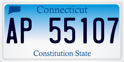 CT license plate AP55107
