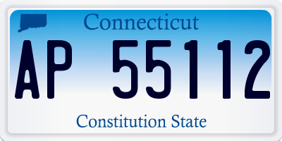 CT license plate AP55112