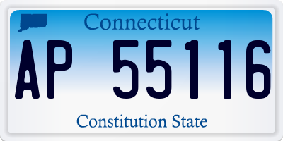 CT license plate AP55116