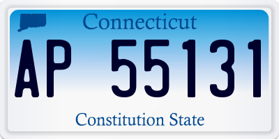 CT license plate AP55131