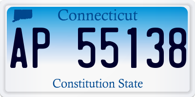 CT license plate AP55138