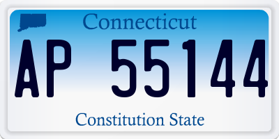 CT license plate AP55144