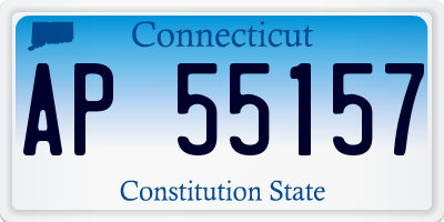CT license plate AP55157