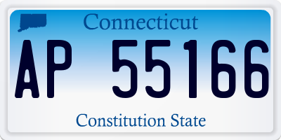 CT license plate AP55166