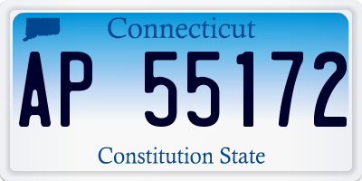 CT license plate AP55172