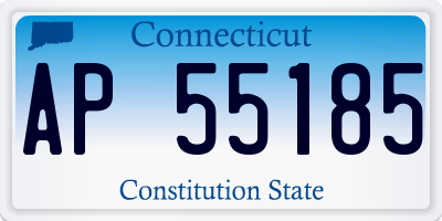 CT license plate AP55185