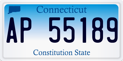 CT license plate AP55189