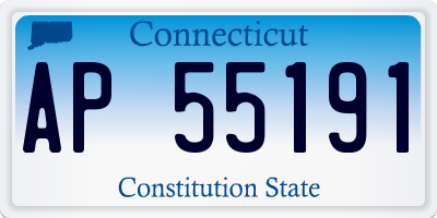 CT license plate AP55191