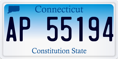 CT license plate AP55194