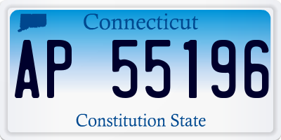 CT license plate AP55196