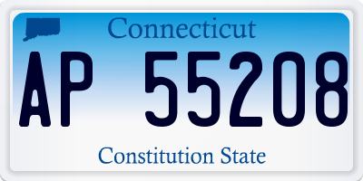 CT license plate AP55208