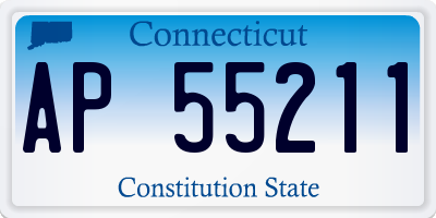 CT license plate AP55211