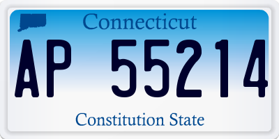 CT license plate AP55214