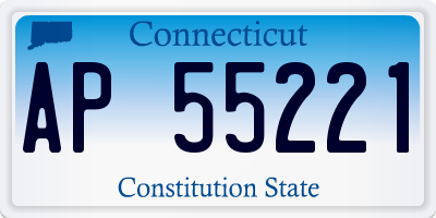 CT license plate AP55221
