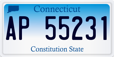 CT license plate AP55231