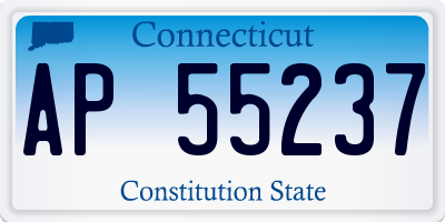 CT license plate AP55237