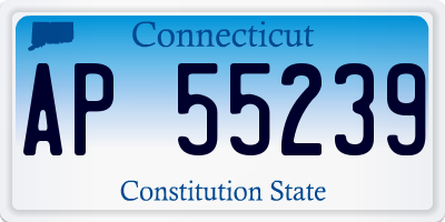CT license plate AP55239