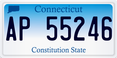 CT license plate AP55246