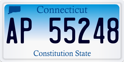 CT license plate AP55248