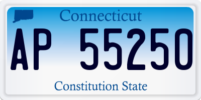 CT license plate AP55250