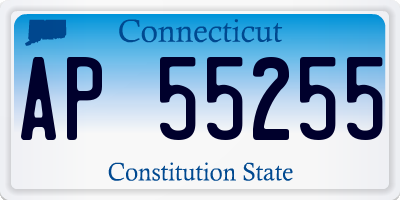 CT license plate AP55255