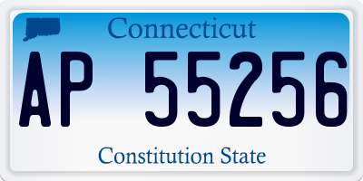 CT license plate AP55256