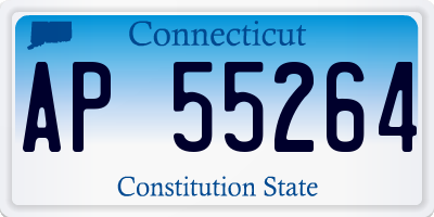 CT license plate AP55264