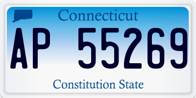 CT license plate AP55269