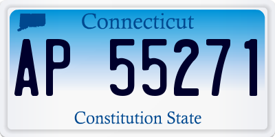 CT license plate AP55271