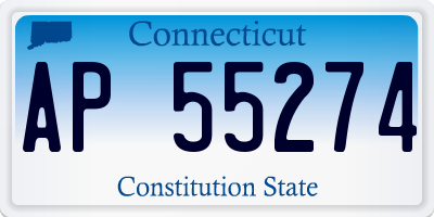 CT license plate AP55274