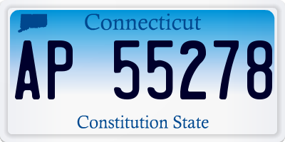 CT license plate AP55278