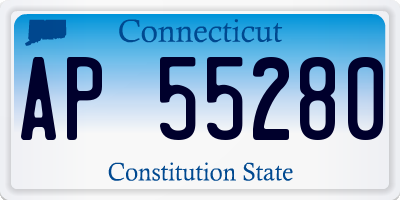 CT license plate AP55280