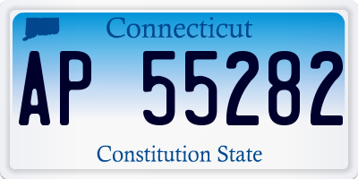 CT license plate AP55282