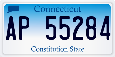 CT license plate AP55284