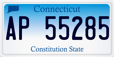 CT license plate AP55285