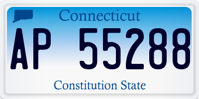 CT license plate AP55288