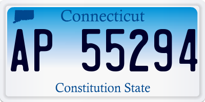 CT license plate AP55294