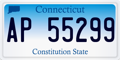 CT license plate AP55299