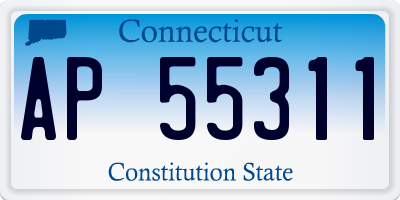 CT license plate AP55311