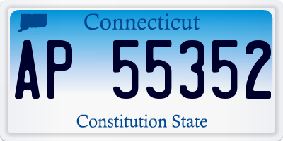 CT license plate AP55352