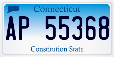 CT license plate AP55368