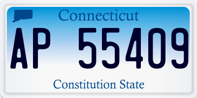 CT license plate AP55409