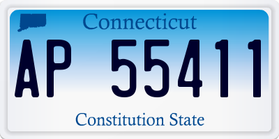 CT license plate AP55411