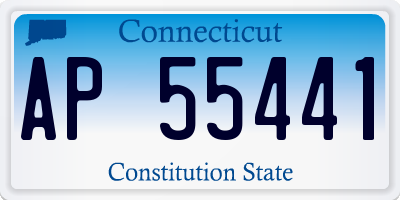 CT license plate AP55441