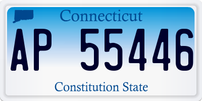CT license plate AP55446